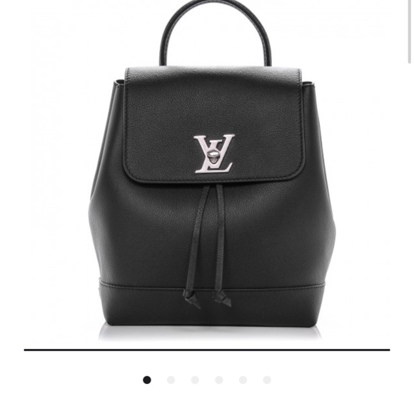 Authentic Louis Vuitton LockMe calfskin backpack in black - Picture 10 of 11